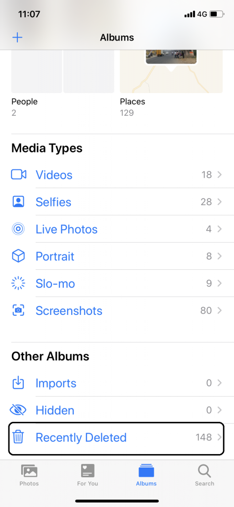 Permanently delete Photos from iPhone