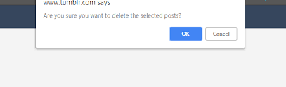Delete Multiple Post from Tumblr