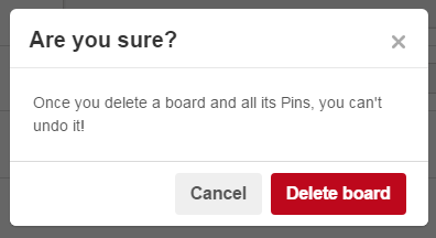Delete A Board on Pinterest