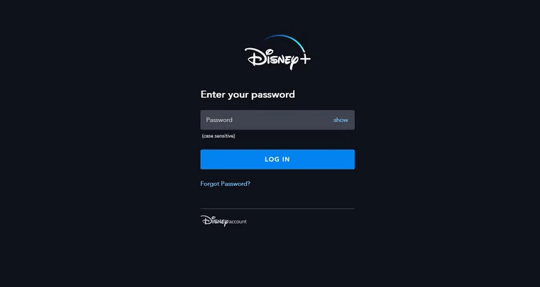  Enter  password