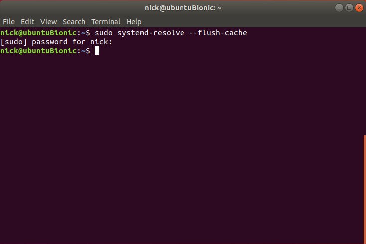 Flush DNS Cache on Linux