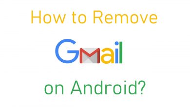 How to remove Gmail account