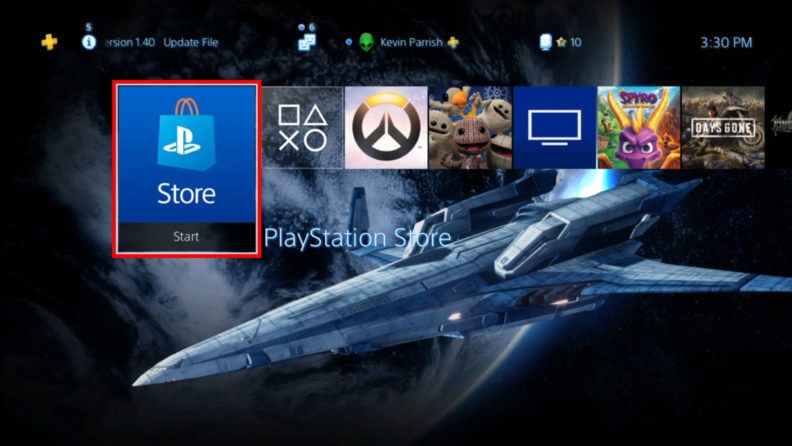 Open PlayStation Store