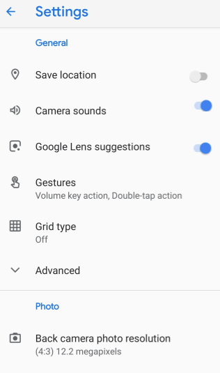 Press the Slider to Turn on Lens suggestions