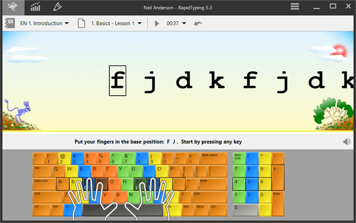 Rapid Typing Tutor - Best Typing Software for PC Windows