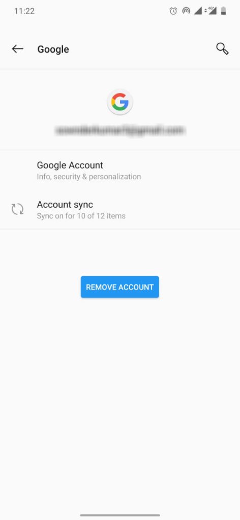 Remove Gmail Account on Android