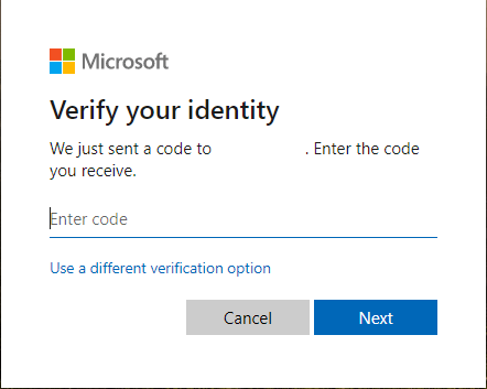 Reset Microsoft account