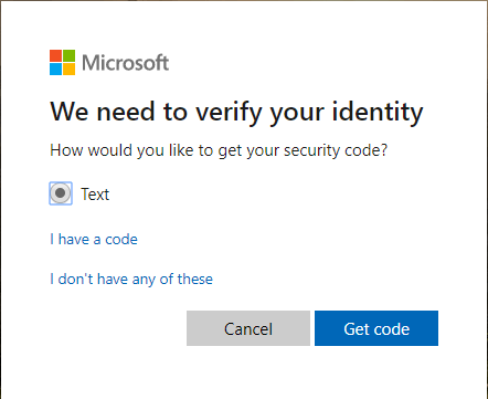 Reset Microsoft account