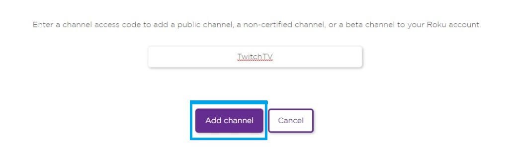 Select Add Channel