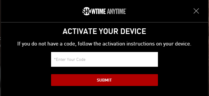 Activate Showtime Anytime