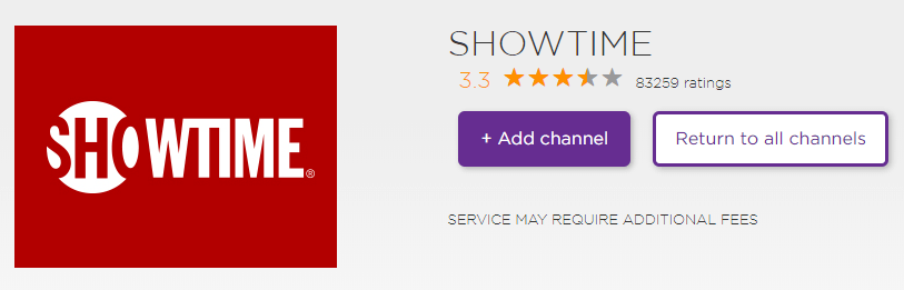Install Showtime on Roku