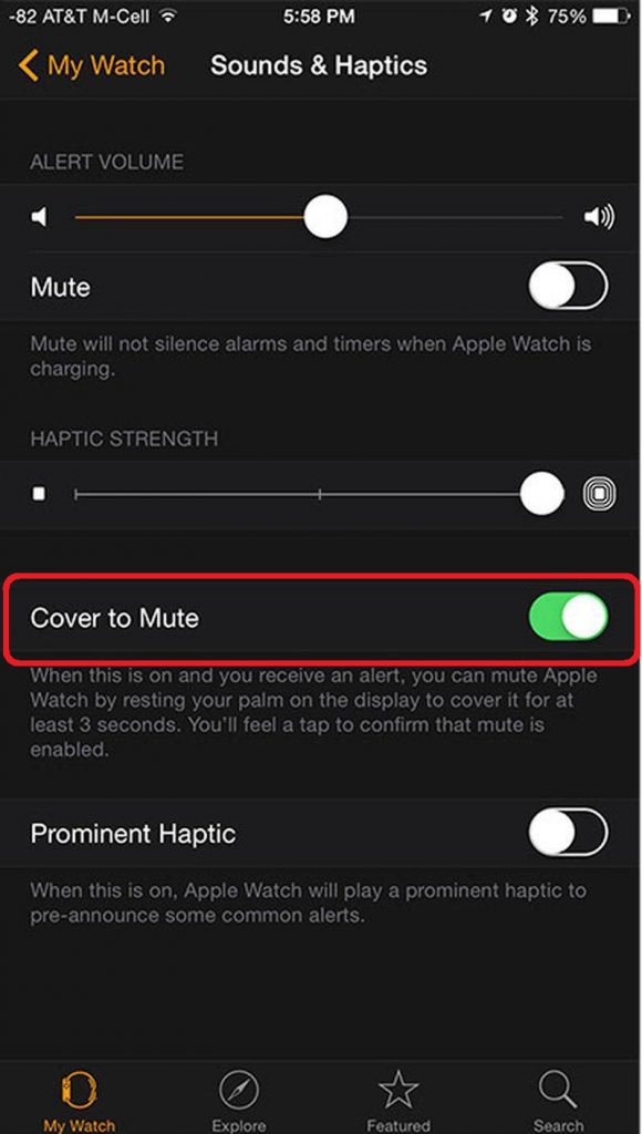 Cover to Mute Feature
