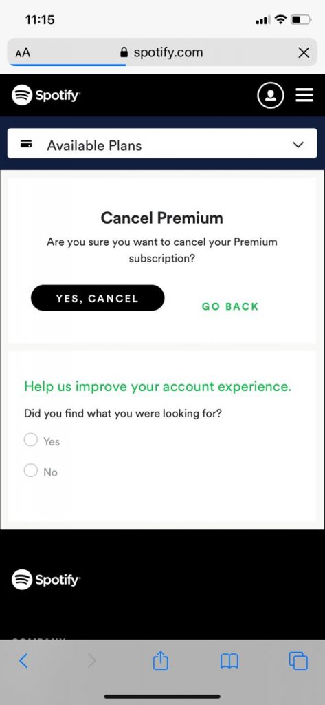 Spotify Premium on iPhone