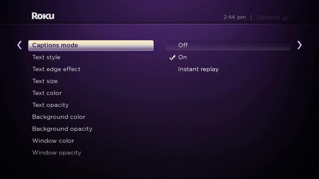 Turn Off Roku Closed Captions