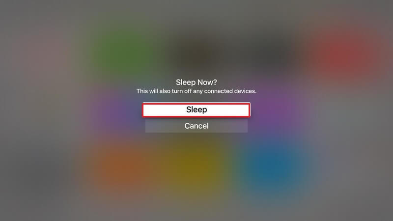 Choose Sleep Option 