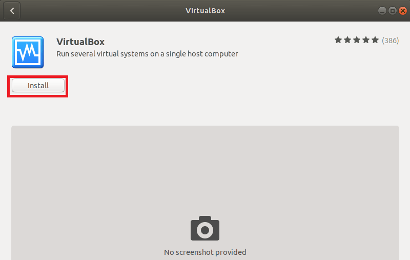 VirtualBox on Ubuntu Using Software Manager