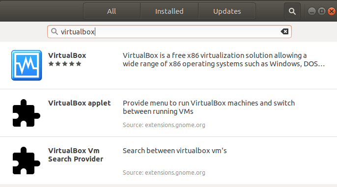 VirtualBox on Ubuntu Using Software Manager