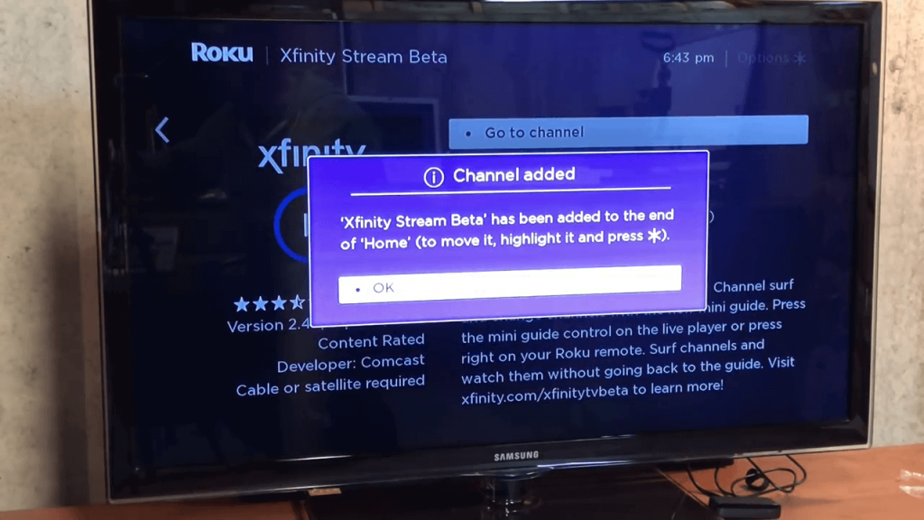 Xfinity Stream added
