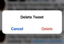 how to delete a tweet