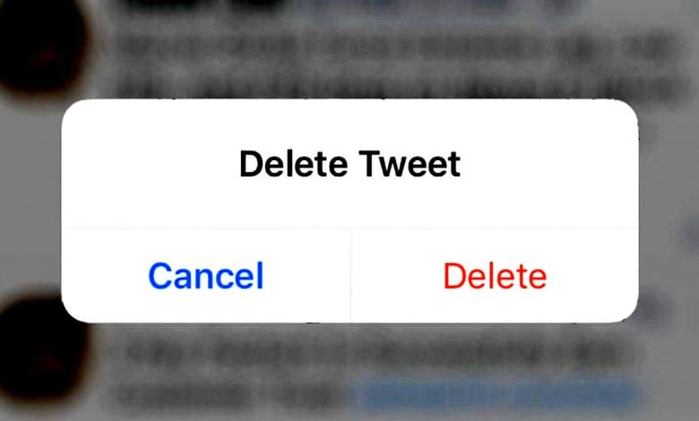 how to delete a tweet