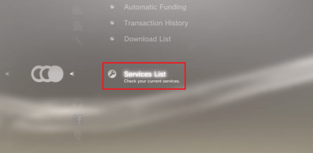 Select Services List 