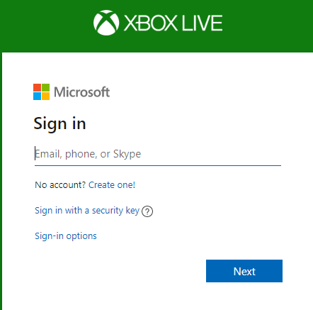 Login to Microsoft  account