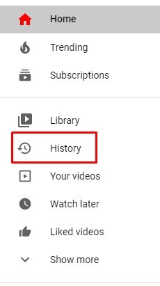 History tab