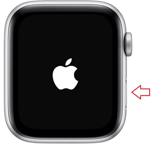 press the side button
