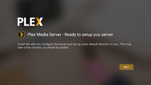 Configure Plex Server