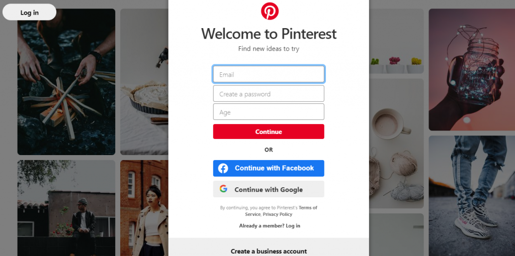 Create Pinterest Personal Account