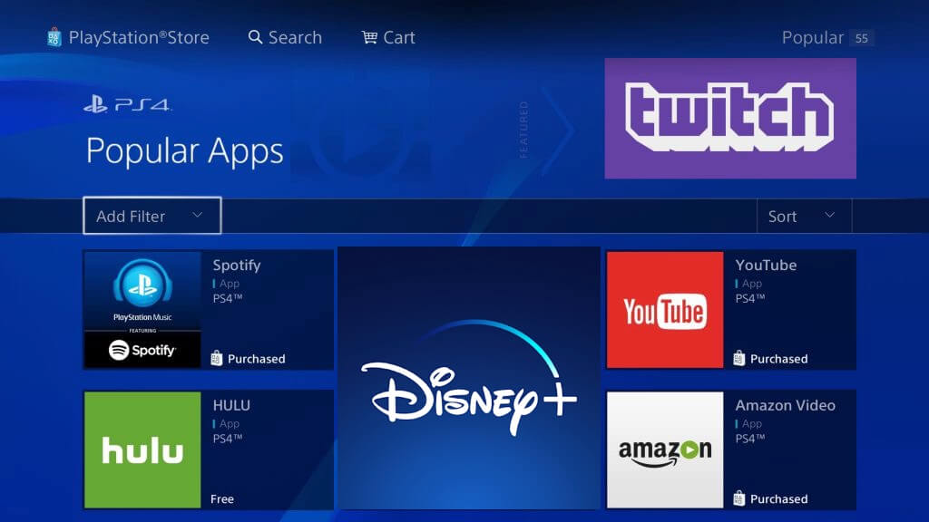 Install Disney Plus on PlayStation