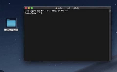 Drag Platform Tools into Command Prompt