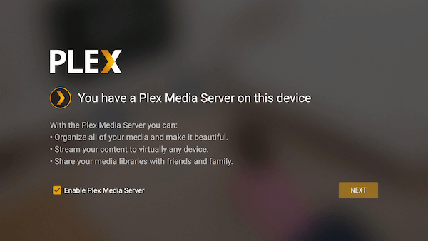 Enable Plex Media Player