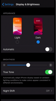 Dark Mode on iOS