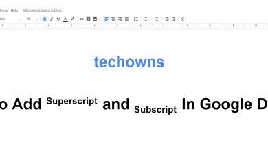 How to add Superscript and Subscript In Google Docs