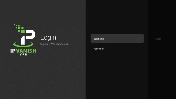 Login to IPVanish