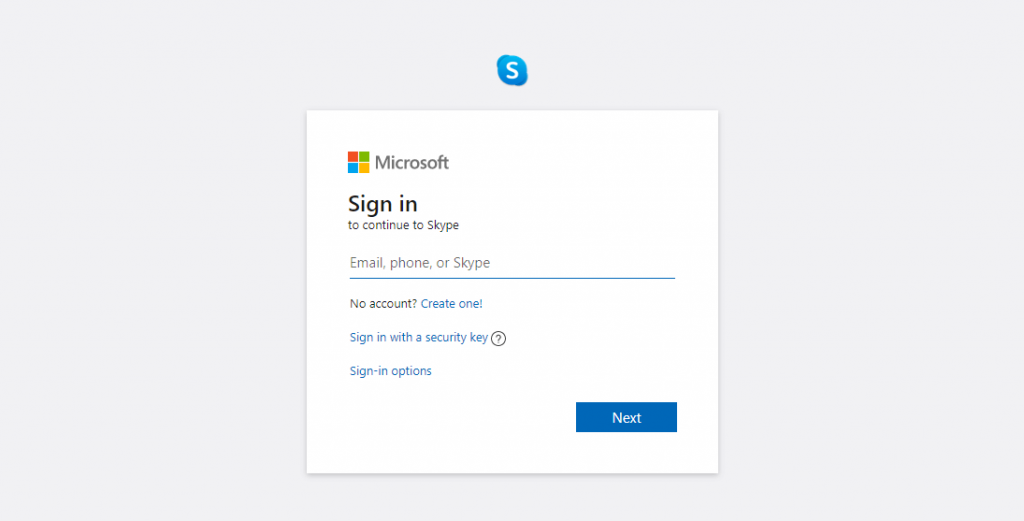 Login to Skype account on Chromebook