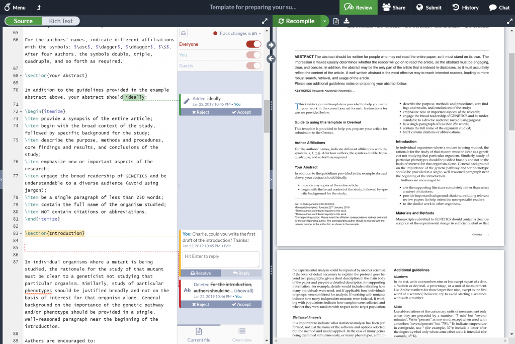 Overleaf - Best LaTeX Editor for Mac