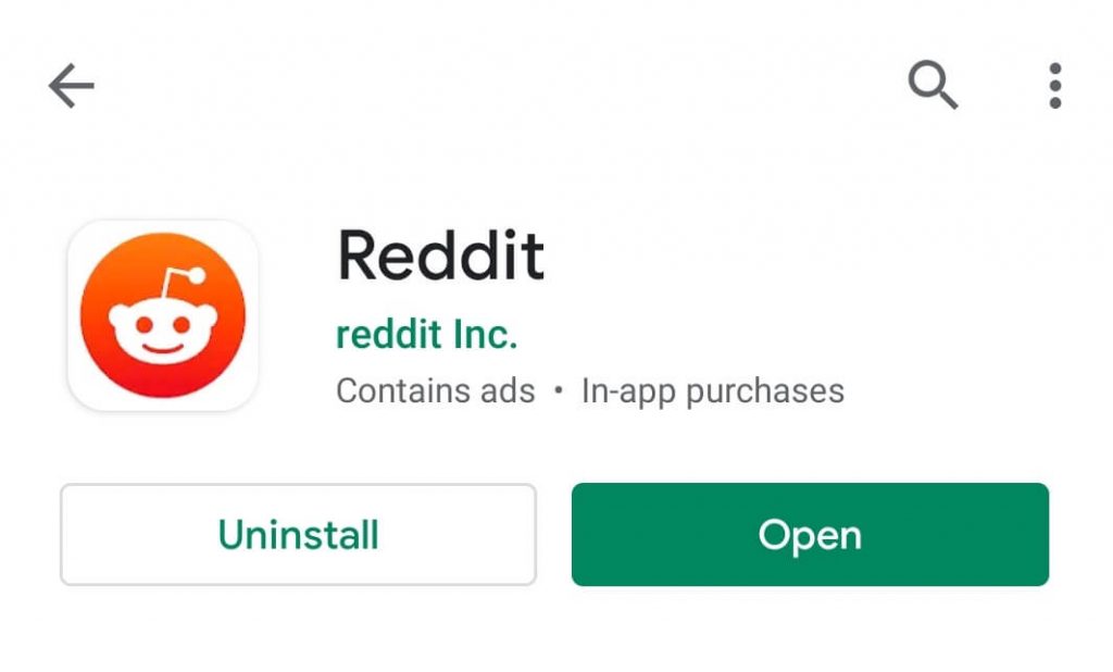 install Reddit app
