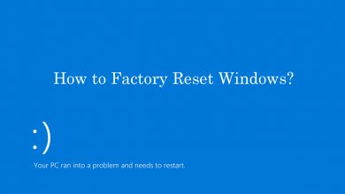How to Factory Reset Windows