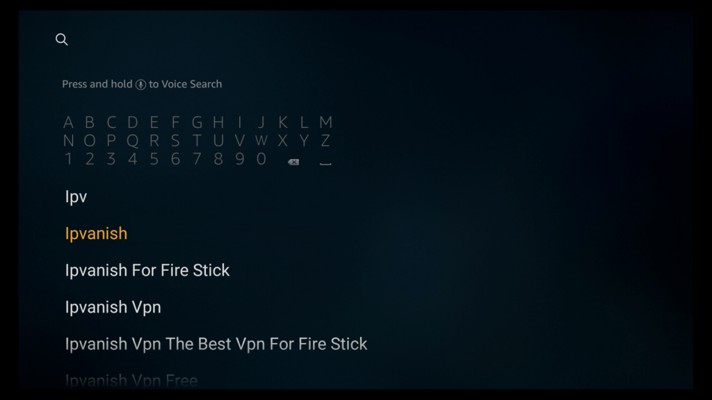 Select IPVanish