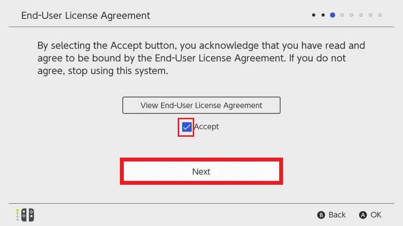 Accept license agreement