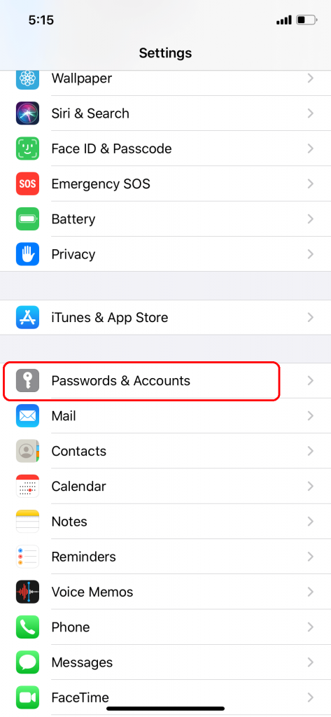 Passwords and Accounts