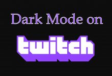 Twitch dark mode