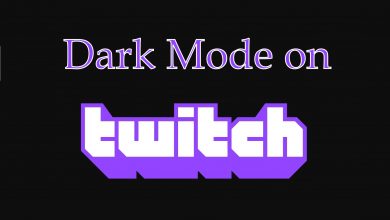 Twitch dark mode