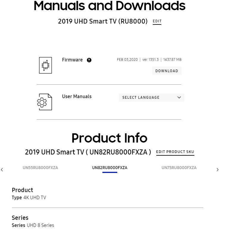 Update your Samsung Smart TV via USB