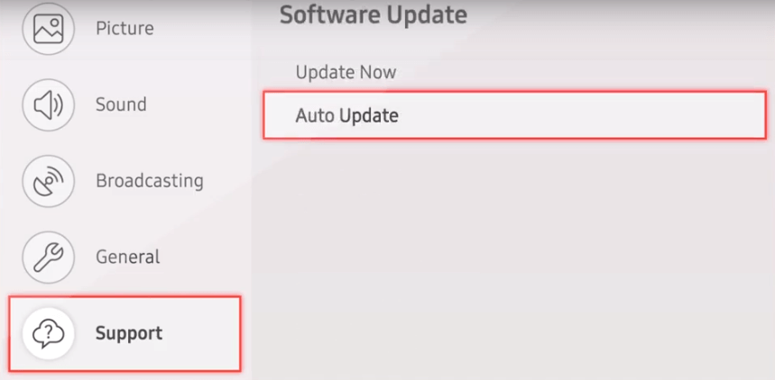 Update Samsung Smart TV Automatically