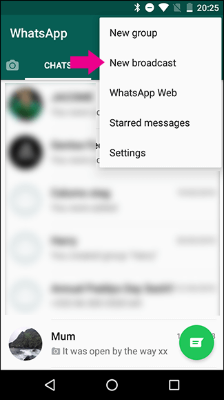 Whatsapp Broadcast