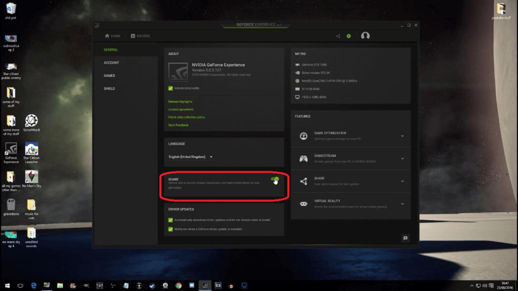 disable NVIDIA overlay