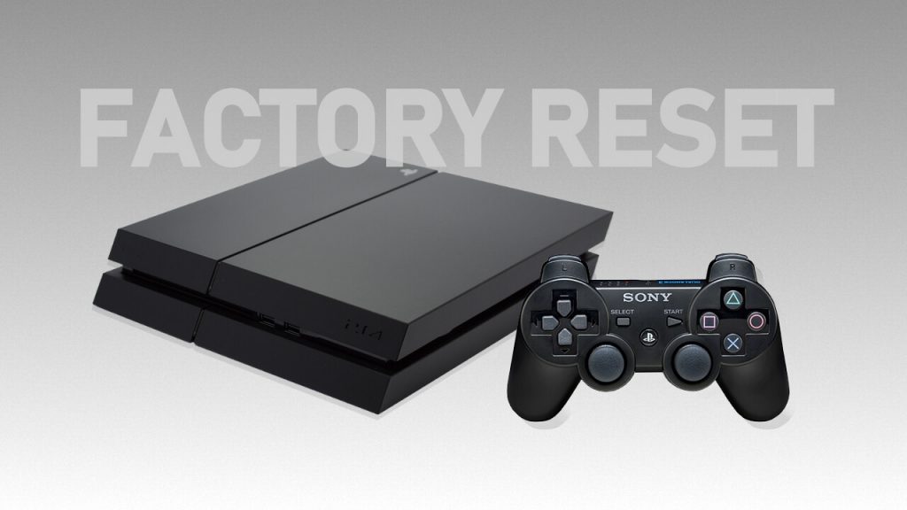 how to reset ps4 & ps3